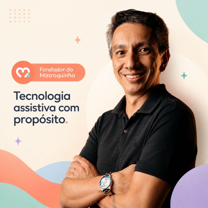 Foto do fundador Wagner Yamuto, sorrindo e olhando para a câmera